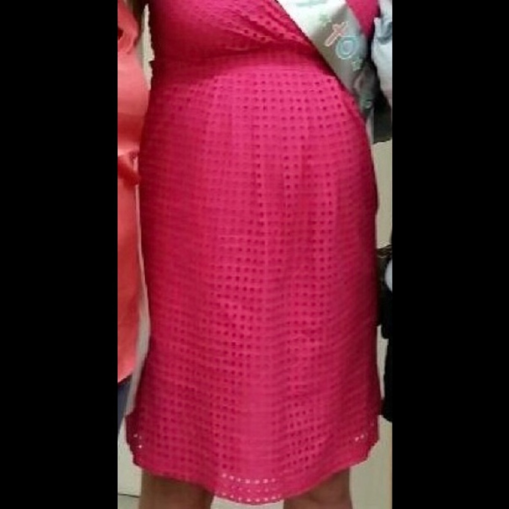 Maternity pink dress